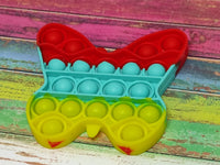 
              Butterfly Push Button Bubble Pop It Silent Anxiety Calming Fidget Sensory Toy
            