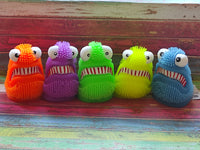 
              Textured Sqiudgy Squeezy Dough Monsters
            