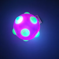 Large Mega Bouncy Light Up Disco Flashing Sensory Tactile Ball 10cm