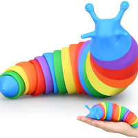 Rainbow Fidget Slug Sensory Toy