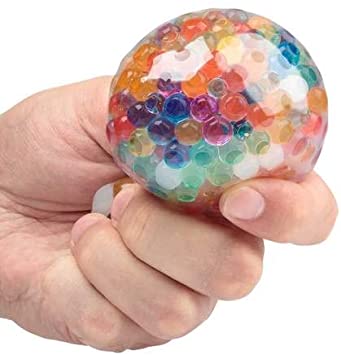 Squeezy Rainbow Jellyball Orb Squishy Stress Ball Toy