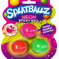 Splatballz Neon Squishy Balls Sticky Stretchy Tactile Sensory Toy