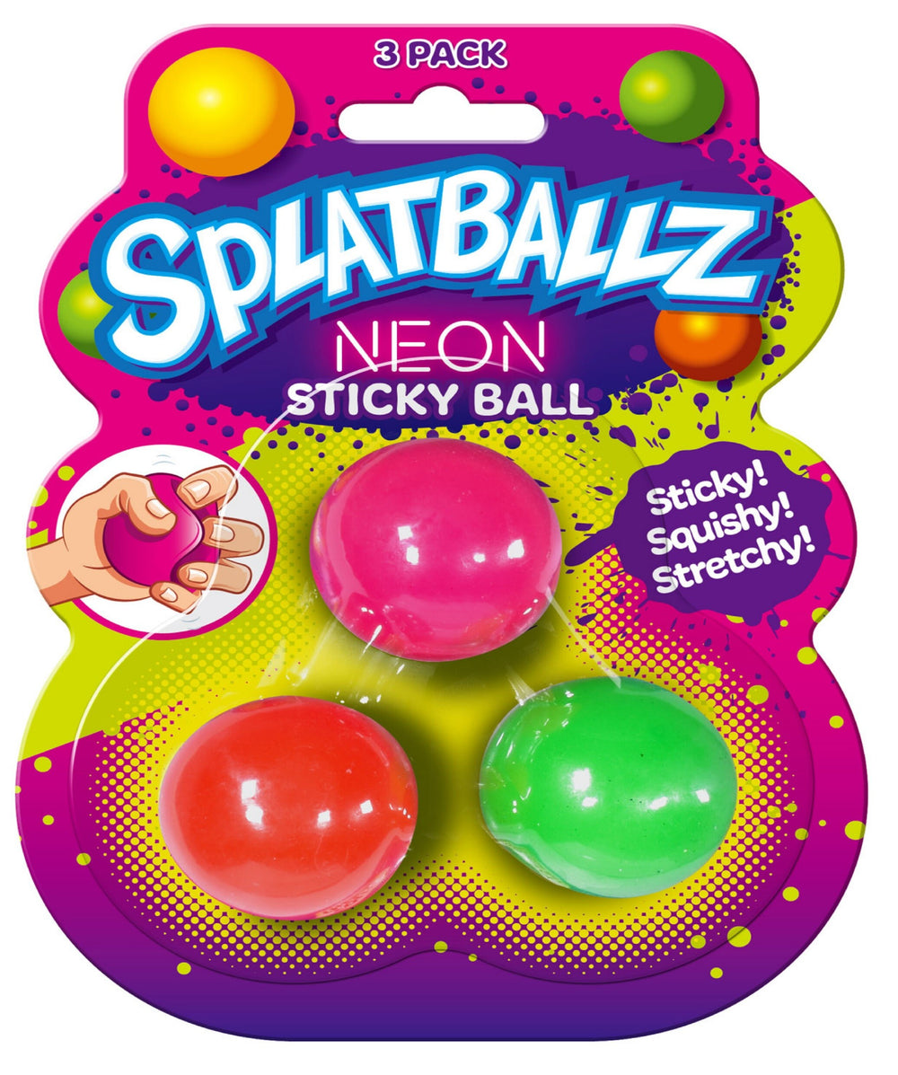 Splatballz Neon Squishy Balls Sticky Stretchy Tactile Sensory Toy