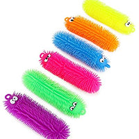 large 32cm Puffer Squishy Sensory Tactile Stretchy Caterpillar Worm Toy
