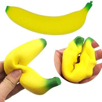 Stretchy Squishy Crazy Tactile Sensory Banana Stress Ball Fidget Toy