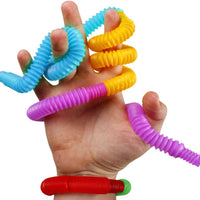 Mini Pop Tubes - Bendy Stretch Sensory Fidget Tactile Toy x 2