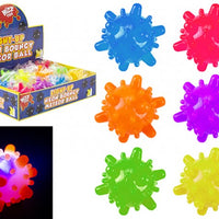 Squidgy Neon Bouncy Meteor Light Up Sensory Tactile Ball