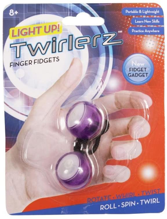 Light Up Twirlerz Finger Chucks Fiddle Fidget Sensory Toy