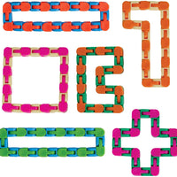 Large 48 Piece Wacky Tracks Sensory Fidget Snake Track Puzzle Toy