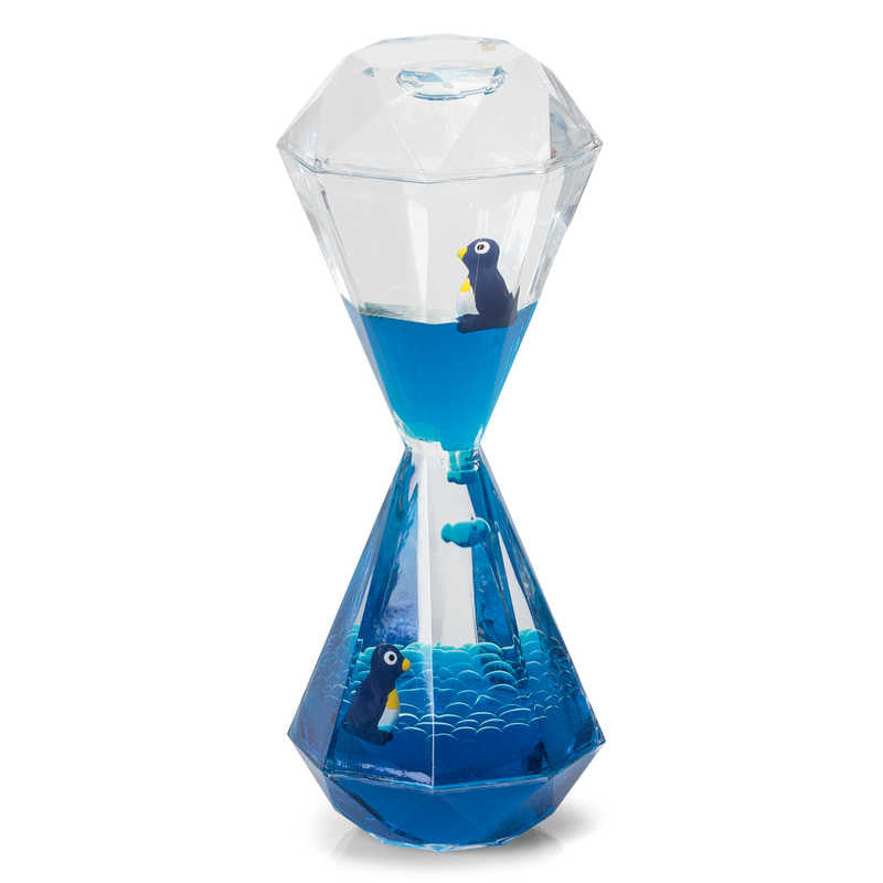Penguin Liquid Motion Hourglass Timer Desk Sensory Toy