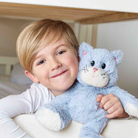 
              Warmies Large 13" Microwavable Soft Comforting Toy Wheat Filled With Lavender Scent - Blue Cat
            