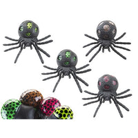 Squeezy Beaded Neon Black Spider Orb Bead Balls Stress Toy