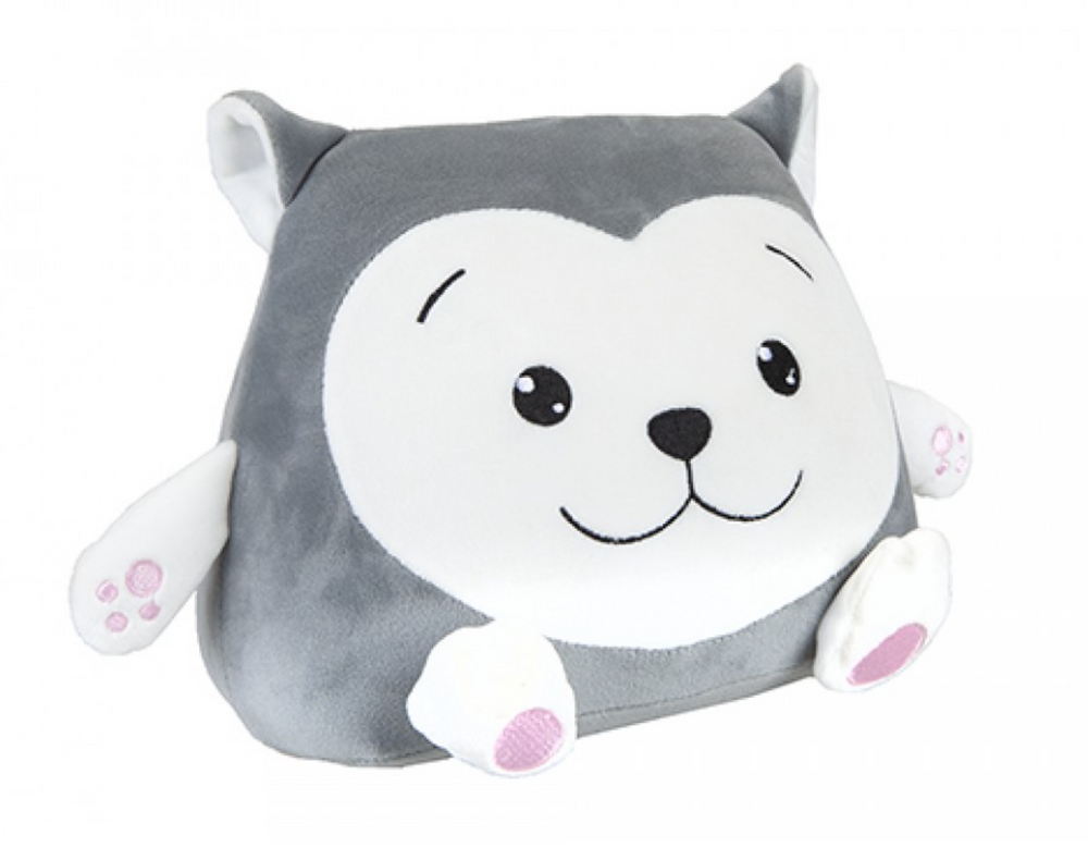 21cm Squishimi Pals Sitting lozenge Shape Super Squishy Slow Rise Plush Sensory Toy Pillow Cushion - Husky