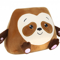 21cm Squishimi Pals Sitting lozenge Shape Super Squishy Slow Rise Plush Sensory Toy Pillow Cushion - Sloth