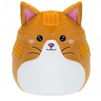 20cm Oh So Soft Oval Super Squishy Plush Sensory Toy Pillow Cushion Animals - Cat