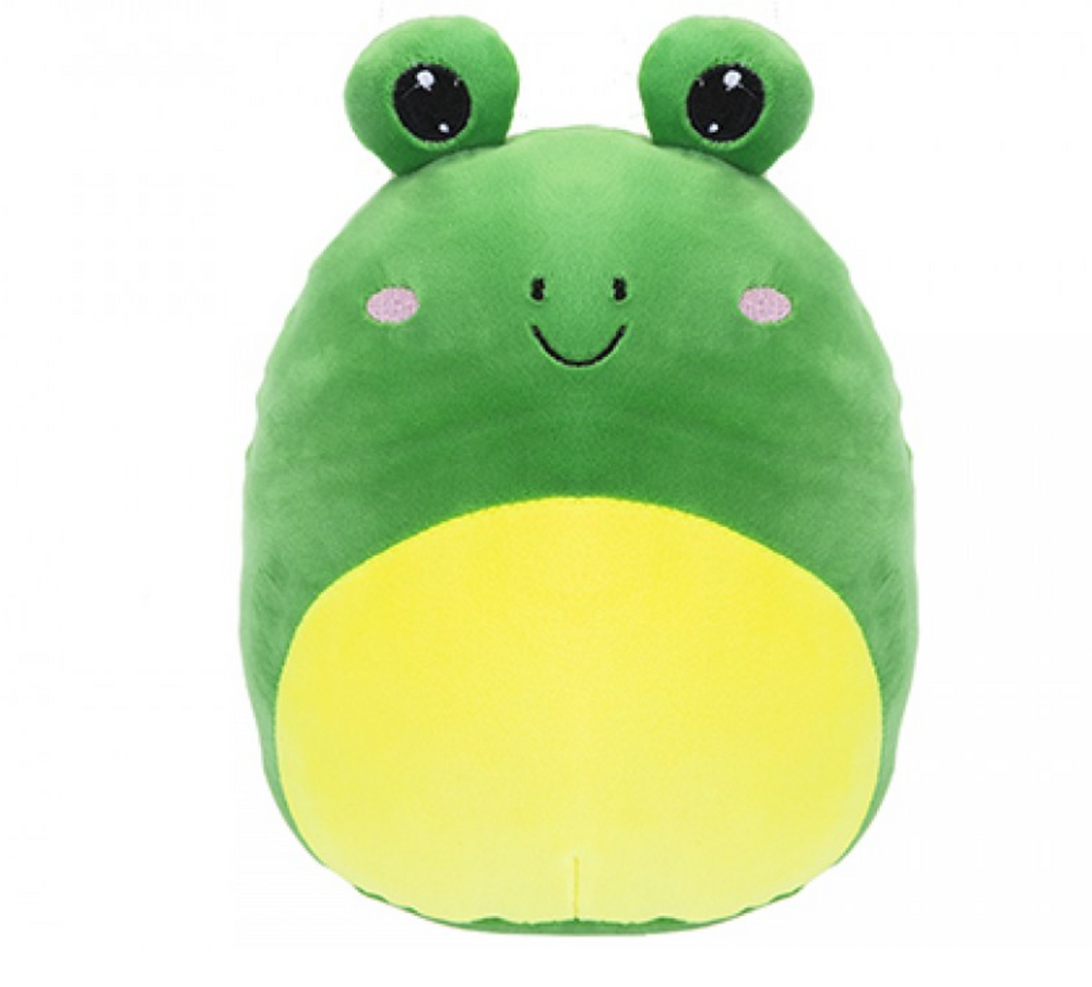 20cm Oh So Soft Oval Super Squishy Plush Sensory Toy Pillow Cushion Animals - Frog