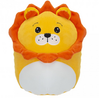 20cm Oh So Soft Oval Super Squishy Plush Sensory Toy Pillow Cushion Animals - Lion