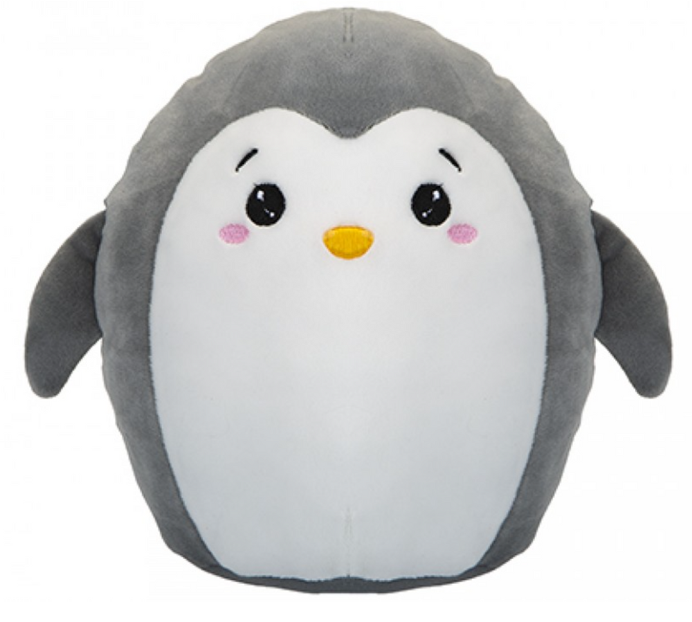 20cm Oh So Soft Oval Super Squishy Plush Sensory Toy Pillow Cushion Animals - Penguin