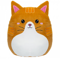 25cm Oh So Soft Oval Super Squishy Plush Sensory Toy Pillow Cushion Animals - Cat
