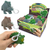 Squeezy Dinosaur Animal Squishy Key Ring Tactile Sensory Fidget Toy