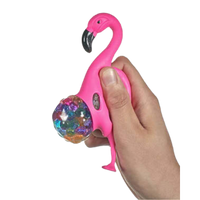 Squeezy Beaded Flamingo Orb Bead Balls Stress Toy