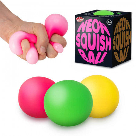 Neon Squish Ball Sensory Fidget Stress Balls Knead Squeeze