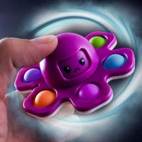 9cm Pop Spinner Mood Face Changing Octopus Sensory Fidget Toy