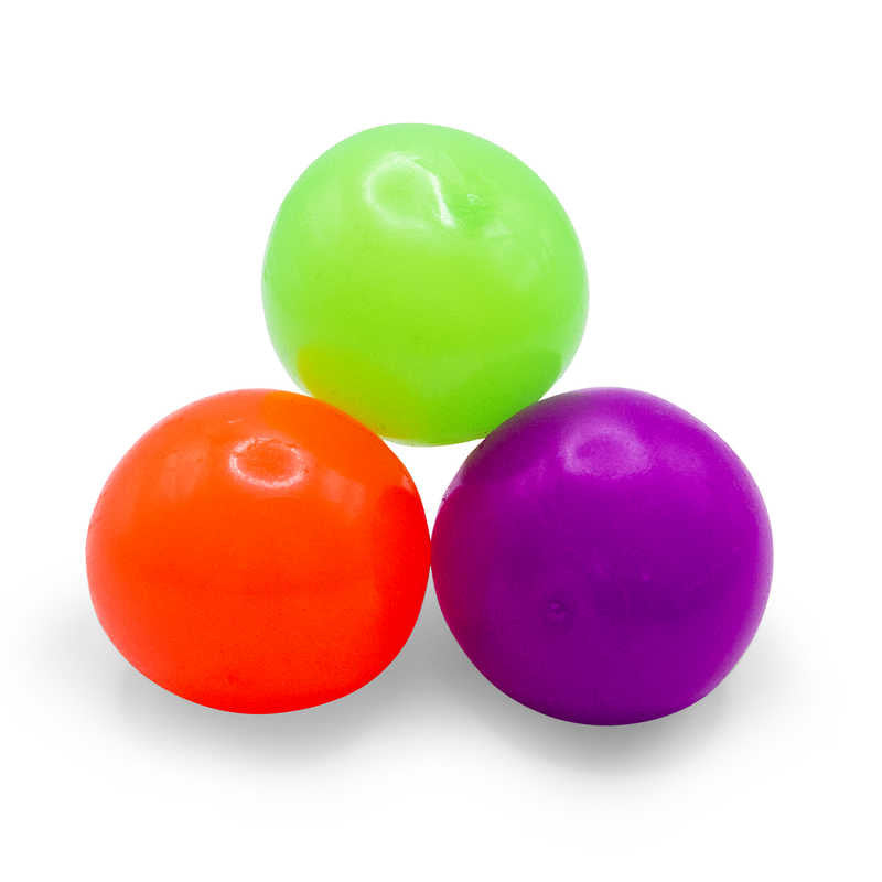 Glow In The Dark Neon Squish Balls Sticky Sensory Toy
