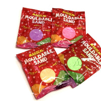 4 Mini Packs Of Magical Mouldable Sand - Create - Reuse - Mould - Sensory Tactile Fidget Toy