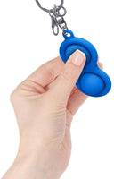 
              Fidget Simple Dimple Handheld Mini Fidget Stress Relief Push Pop It Toy Key Chain
            