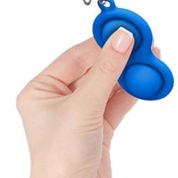 Fidget Simple Dimple Handheld Mini Fidget Stress Relief Push Pop It Toy Key Chain