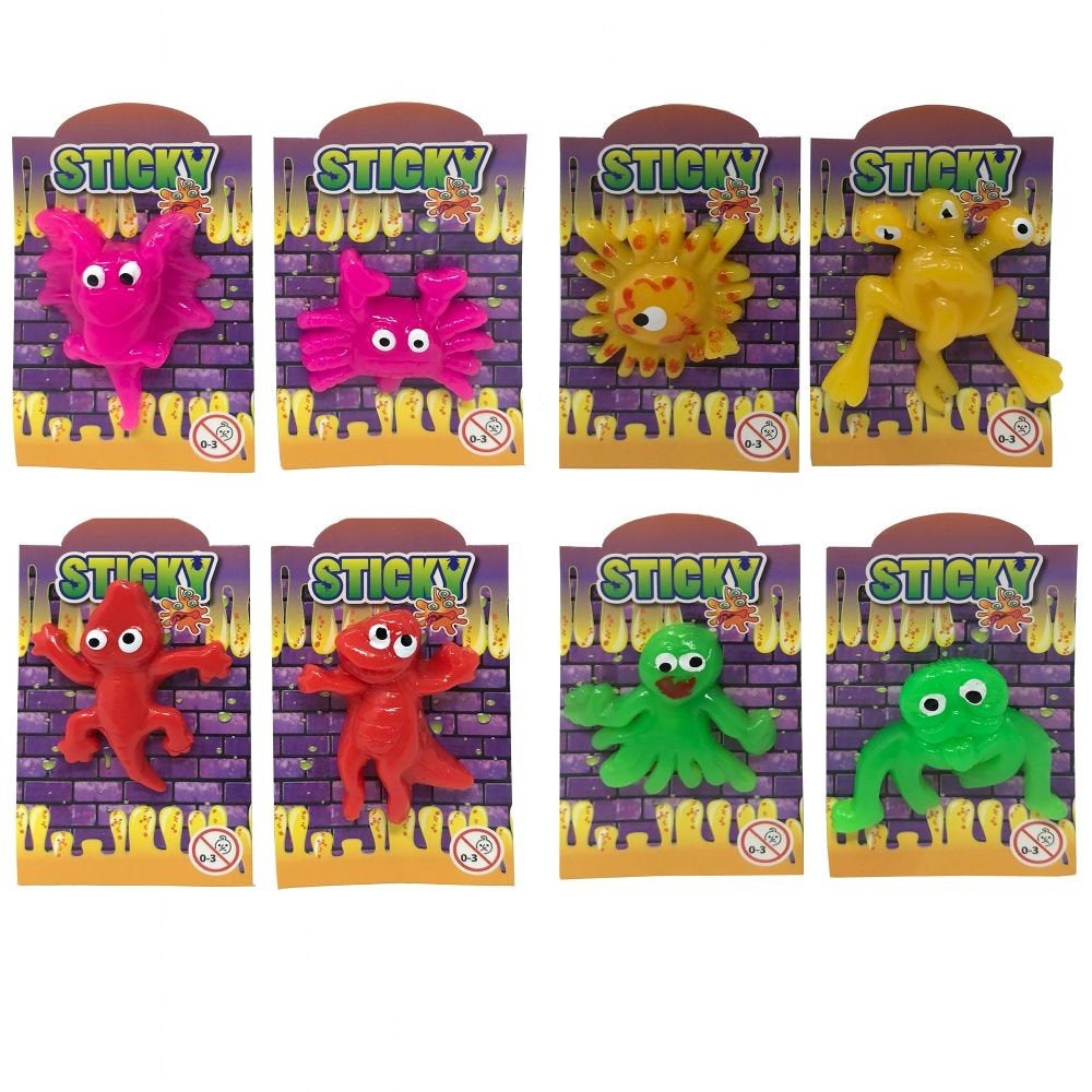 2 X Sticky Stretchy Splat Creatures Sensory Fidget Toy