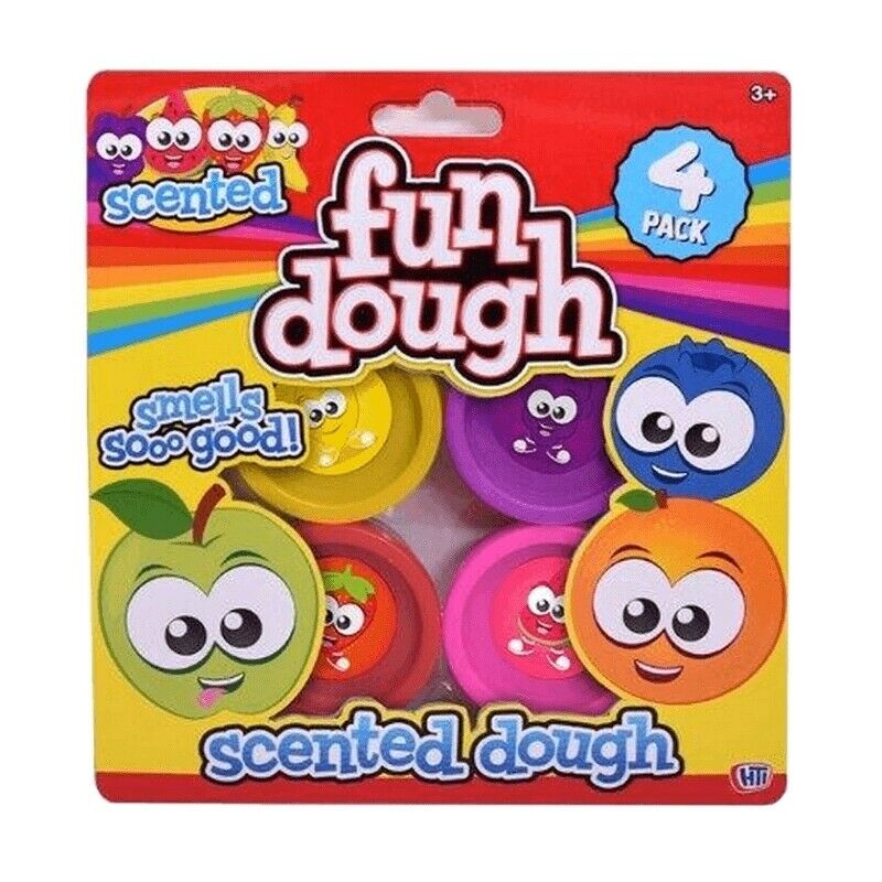 4 Pack Fruity Scented Dough Tactile Fruit Sensory Toy