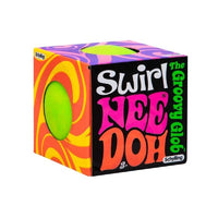 Schylling Nee Doh Swirl Neon Squishy Sensory Fidget Stress balls Knead Squeeze