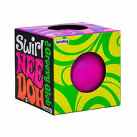 Schylling Nee Doh Swirl Neon Squishy Sensory Fidget Stress balls Knead Squeeze